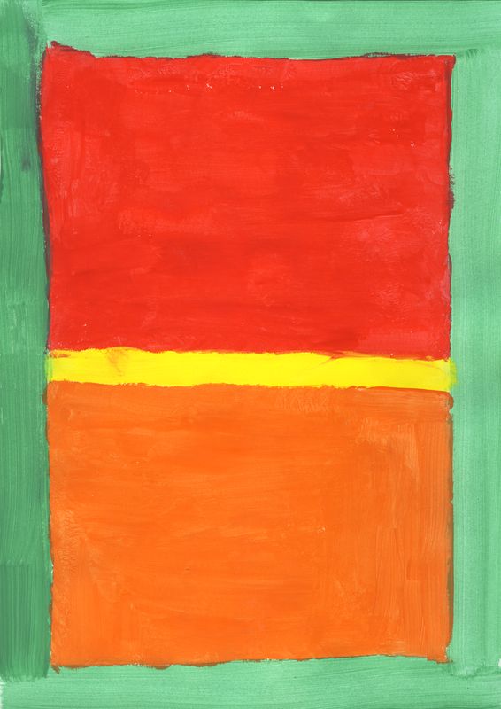 red, yellow, orange and green, par Morgane D.
