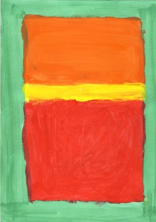 red, yellow, orange and green, par Cécile B.