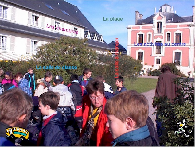 L'arrive au centre : cliquez sur l'image pour avoir d'autres informations